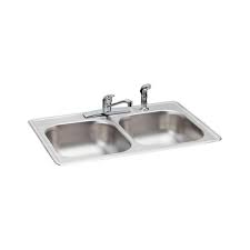 Have your fill of upscale diner classics in this east village, nyc staple. Glacier Bay All In One Drop In Stainless Steel 33 In 4 Hole Double Bowl Kitchen Sink Hddb332274lfr The Home Depot