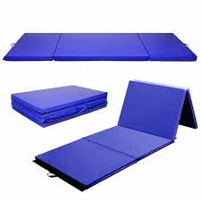 blue gymnastics floor mat for exercise