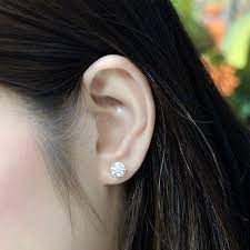 diamond education earring size guide