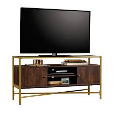rich walnut deleon tv stand for tvs up