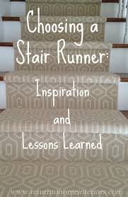 choosing a stair runner some