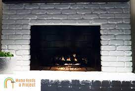 How To Paint Inside Of Fireplace Step