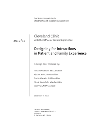Cleveland Clinic Design Brief
