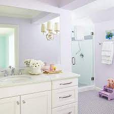 Purple Bathroom Wall Paint Design Ideas