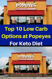 popeyes keto menu top 10 low carb