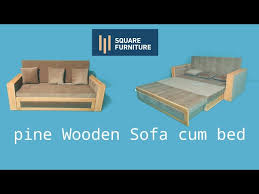 sofa bed pine wooden sofa bed