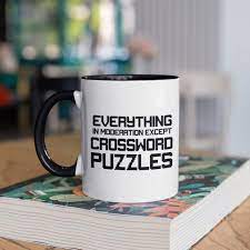 Crossword Puzzles Mug Funny Crosswords