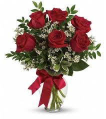 thoughts of you bouquet with red roses