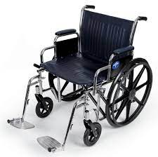 medline excel extra wide wheelchair 22