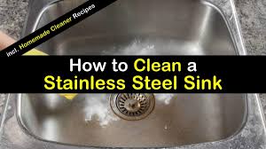 clean a snless steel sink