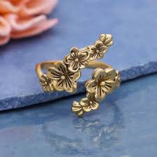 bronze adjule cherry blossoms ring