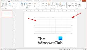 draw a table in powerpoint