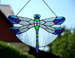 Stained Glass Suncatcher Dragonfly