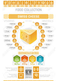 Food Infographics Poster Swiss Hard Cheese Dairy Vector Illustration