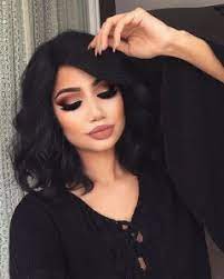 makeup for black dress and brown eyes