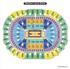 Quicken Loans Arena Cleveland Oh Seating Chart View