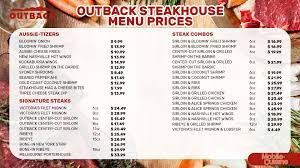 outback steakhouse menu s lunch