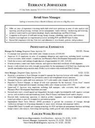 Operations and Sales Manager Resume Resume Retail Sales   sample    