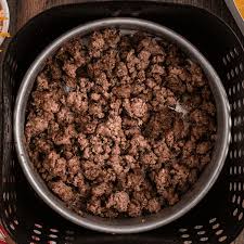 cook ground beef in the air fryer