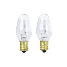 Once the bulb is replaced, and the door is open, as soon as the the unit is plugged back in, the light will illuminate. Feit Electric 10 Watt Soft White 2700k C7 Candelabra Dimmable Incandescent Appliance Light Bulb 2 Pack Bp10c71 2 Rp The Home Depot