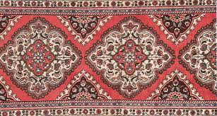 rudbar persian rug red 281 x 92 cm