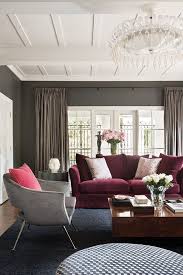 Burgundy Living Room