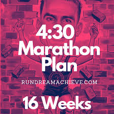 sub 4 30 marathon training plan run