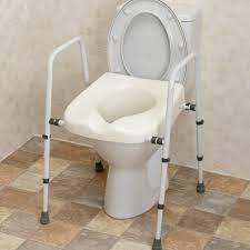 adjule toilet frame and seat