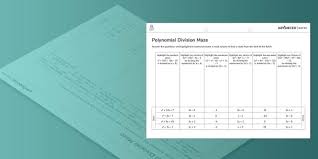 Polynomial Division Maze Teacher