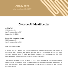 free affidavit letter templates