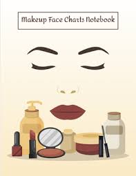 makeup face charts notebook make up