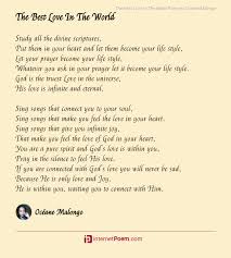 love in the world poem by oceane malongo