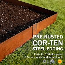 14 Gauge Cor Ten Steel Landscape Edging