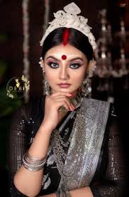 black saree bridal makeup debi s