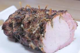 herb rubbed smoked pork loin learn to