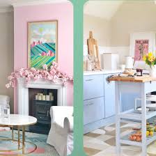 DIY pastel kitchen renovation: before and after pictures