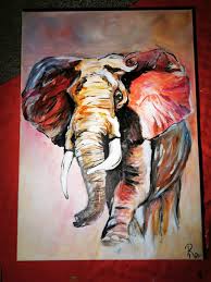 Lesetexte und malen mit allen. Mambo Der Elefant Elefant Malen Elefanten Leinwand Tiere Malen