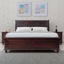 Alexander Solid Wood Queen Bed With Hyd