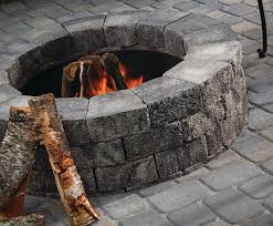 Wood Burning Paver Stone Fire Pit Kits