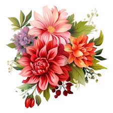 beautiful flowers png png vector psd