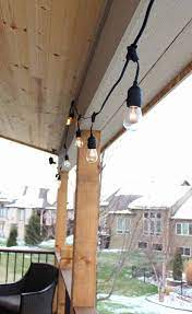 learn how to hang outdoor string lights