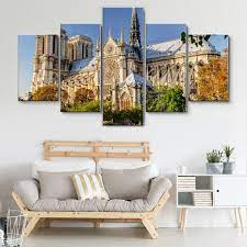 Notre Dame De Paris Cathedral 5 Piece