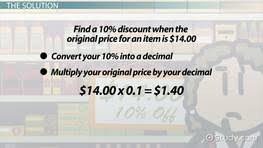Calculating A 20 Percent Discount How To Steps Video