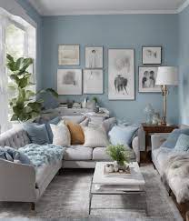 color sofa goes with light blue walls