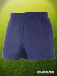 ene rugby cotton drill navy shorts