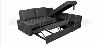 black wooden convertible sofa bed size