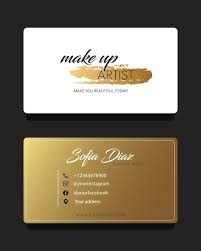 makeup artist business card template