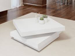 White coffee tables are best incorporated into rooms with white and gray color schemes. White High Gloss Contempo Square Coffee Table