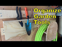 Garden Tools Organized In Your Garage