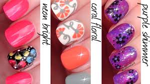 Arcadianailart Flowers 3 Ways Easy Nail Art For Beginners